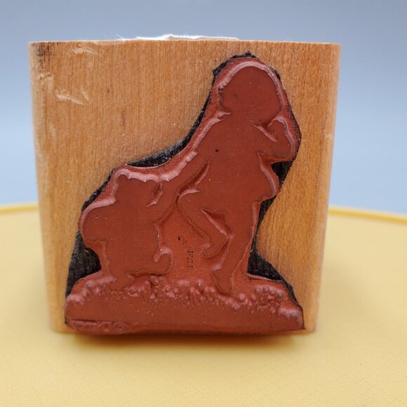 Christopher Robin Winnie Pooh Bear Rubber Stamp Forever Friends Wood Mounted - Picture 2 of 5